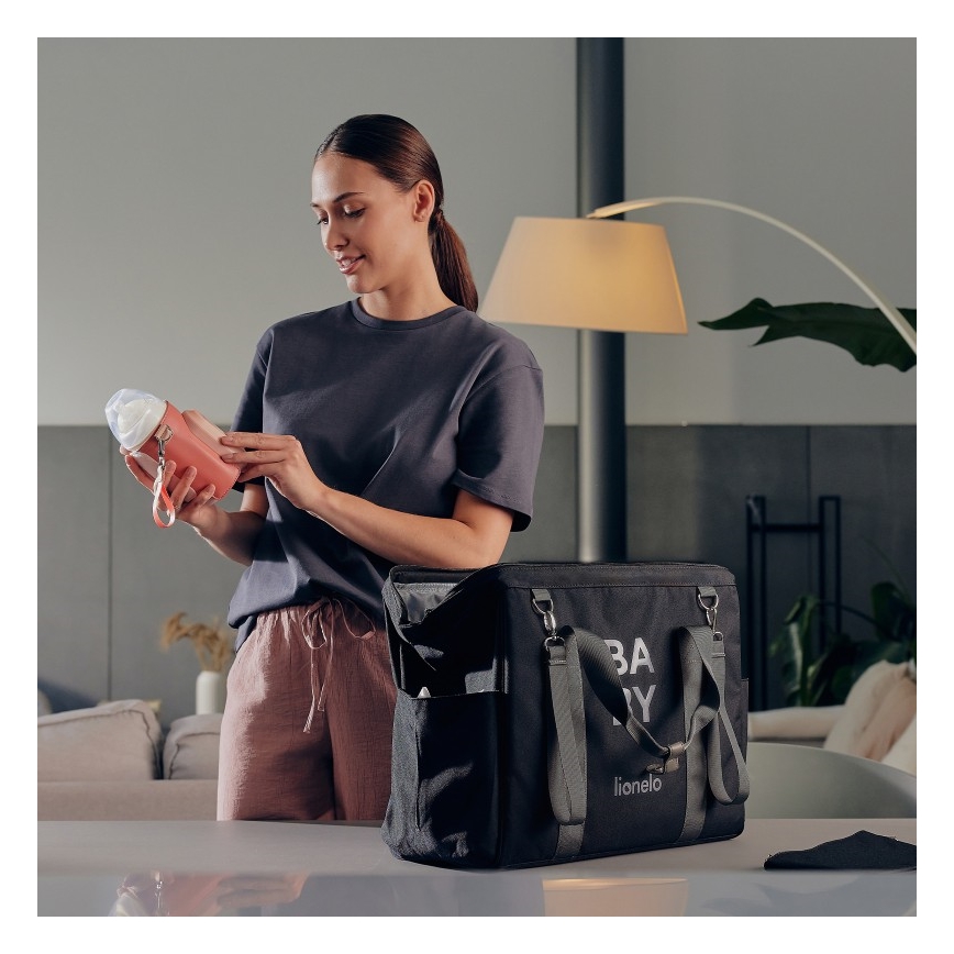 Lionelo - Wiederaufladbarer Flaschenwärmer THERMUP GO EVO 18W/5V rosa