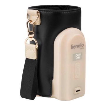 Lionelo - Wiederaufladbarer Flaschenwärmer THERMUP GO EVO 18W/5V schwarz/beige
