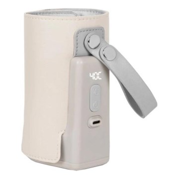 Lionelo - Wiederaufladbarer Flaschenwärmer THERMUP GO PLUS 10W/5V beige