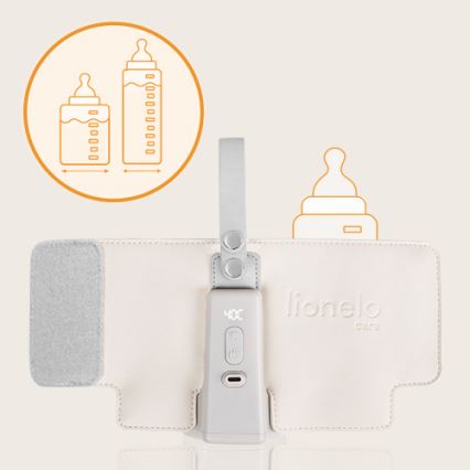 Lionelo - Wiederaufladbarer Flaschenwärmer THERMUP GO PLUS 10W/5V beige