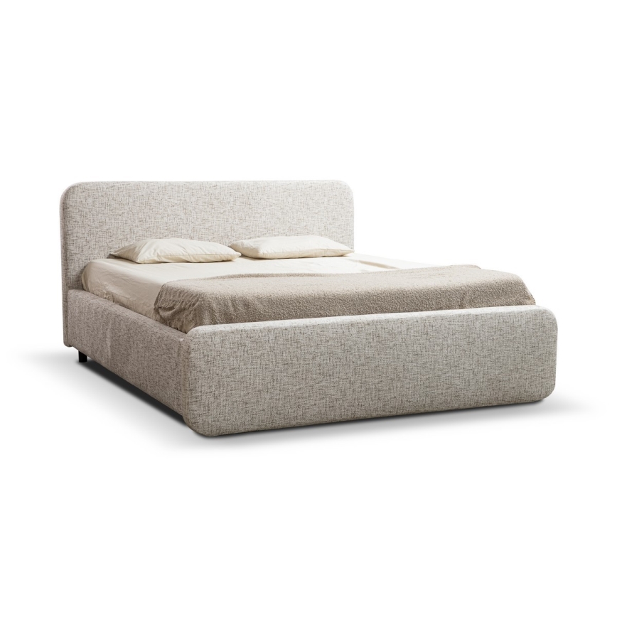 Lit rembourré sans matelas LAJLA 160x200 cm beige