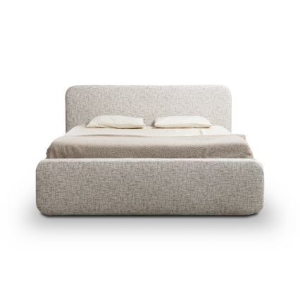 Lit rembourré sans matelas LAJLA 160x200 cm beige