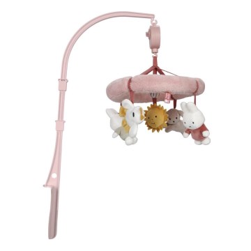 Little Dutch - Mobile musical pour berceau Miffy Fluffy rose