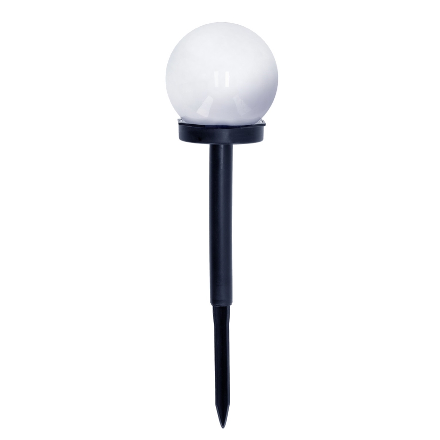 LOT 10x Lampe solaire LED/0,12W/1,2V 6500K IP44 40 mAh noir/blanc