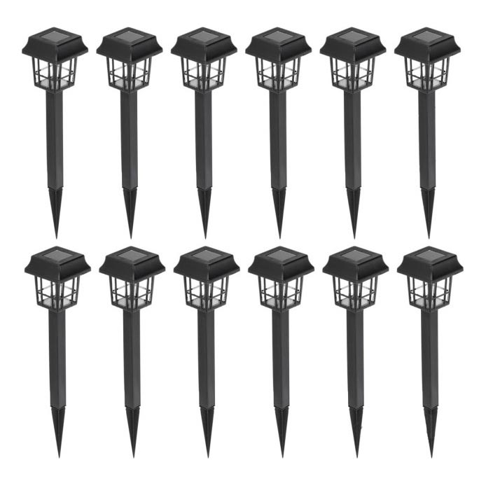 LOT 12x Lampe solaire LED/0,06W/1,2V 6500K IP44