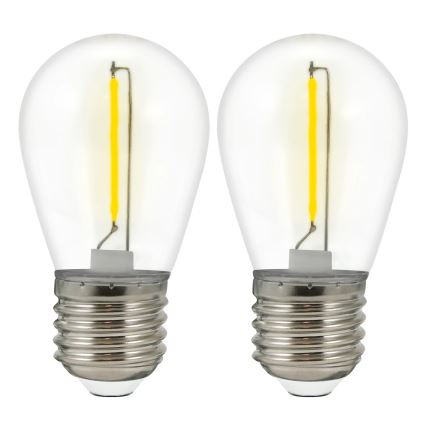 LOT 2x Ampoule LED PARTY E27/0,3W/36V jaune