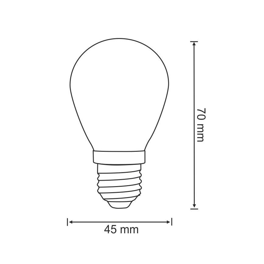 LOT 2x Ampoule LED PARTY E27/0,5W/36V 2200K
