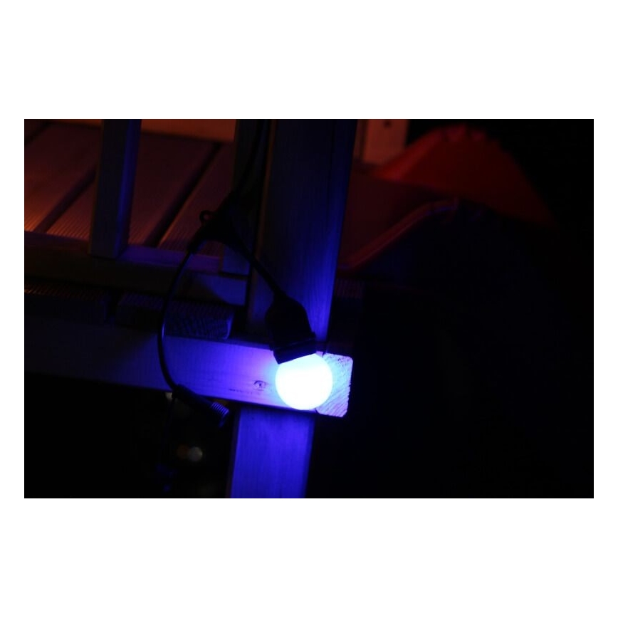 LOT 2x Ampoule LED PARTY E27/0,5W/36V bleue