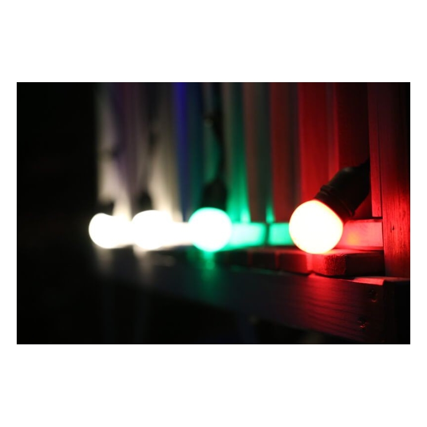 LOT 2x Ampoule LED PARTY E27/0,5W/36V verte