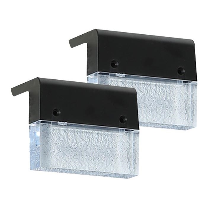 LOT 2x Applique murale solaire RGB LED/1W/1,2V 3500K IP65 600 mAh