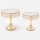 LOT 2x Plateau décoratif d. 20/25 cm doré