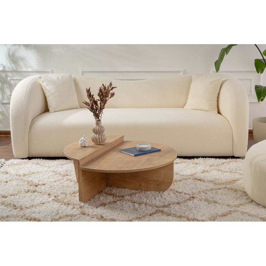 LOT 2x Table basse ORION chêne