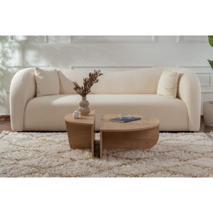 LOT 2x Table basse ORION chêne