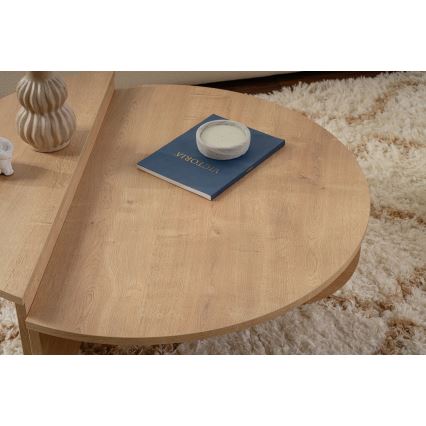 LOT 2x Table basse ORION chêne