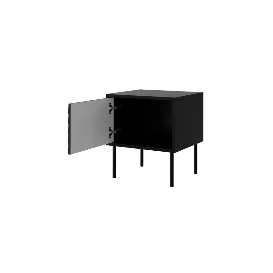 LOT 2x Table de chevet CORTINA 51x45 cm noir
