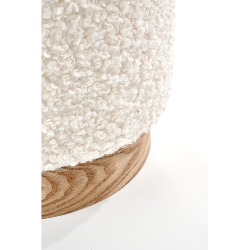 LOT 2x Tabouret CANCUN d. 31/38 cm blanc/marron