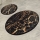 LOT 2x Tapis de salle de bains GOLDES 60/100 cm noir/doré
