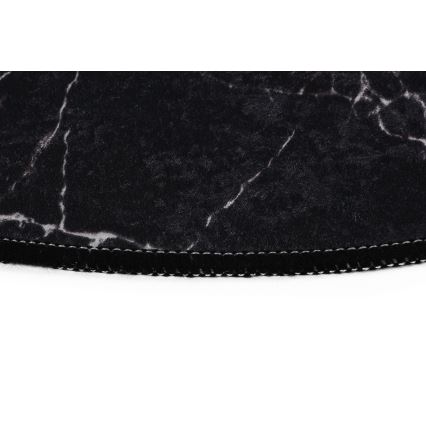 LOT 2x Tapis de salle de bains MARBLE 50x60/60x100 cm noir