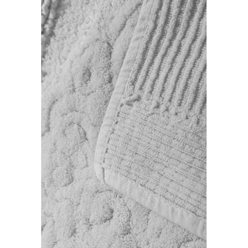 LOT 2x Tapis de salle de bains PIANTE 60/100 cm blanc
