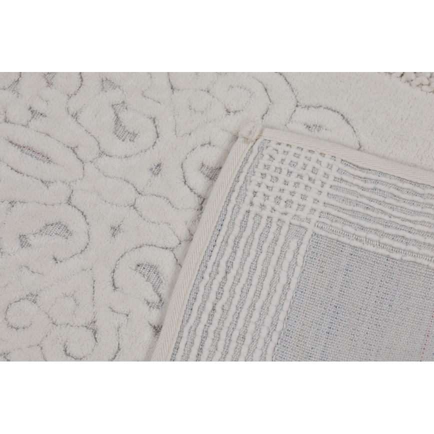LOT 2x Tapis de salle de bains PIANTE 60/100 cm blanc