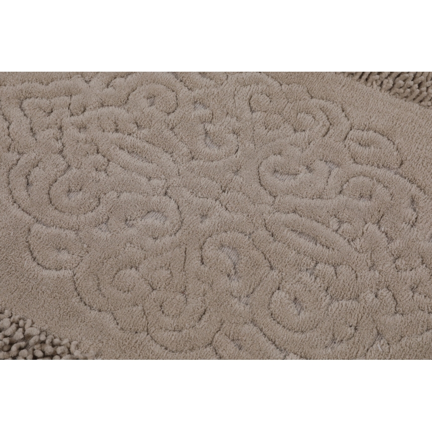 LOT 2x Tapis de salle de bains PIANTE 60/100 cm marron