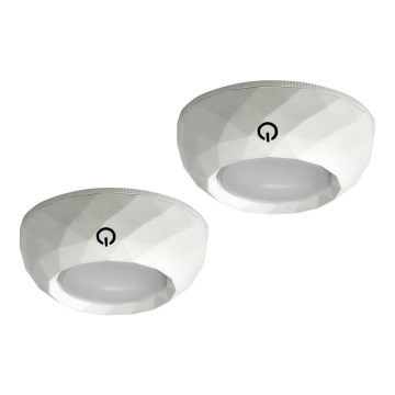 LOT 2x Veilleuse tactile LED/4,5V/3xAAA