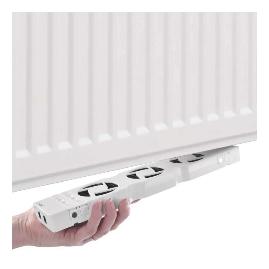 LOT 2x Ventilateur de radiateur 5/230V blanc