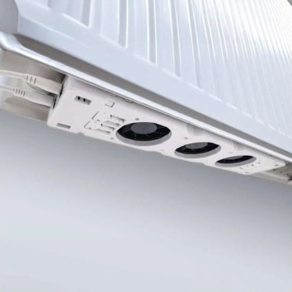 LOT 2x Ventilateur de radiateur 5/230V blanc