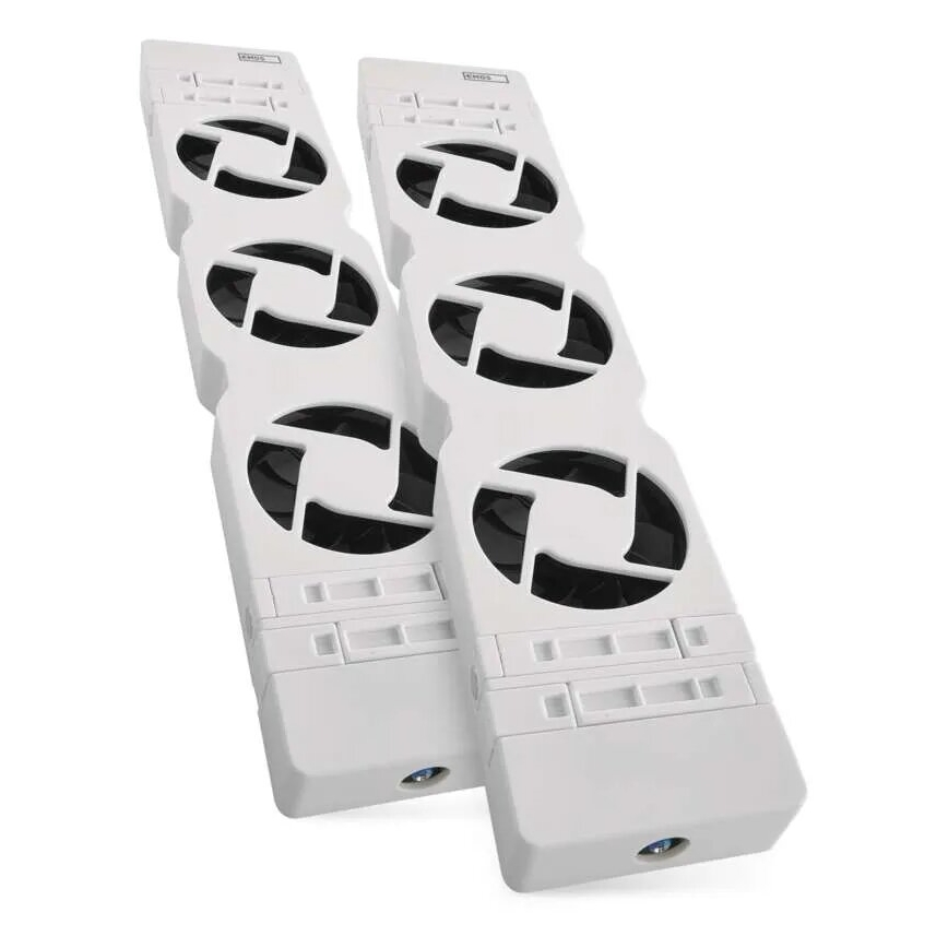LOT 2x Ventilateur de radiateur 5/230V blanc