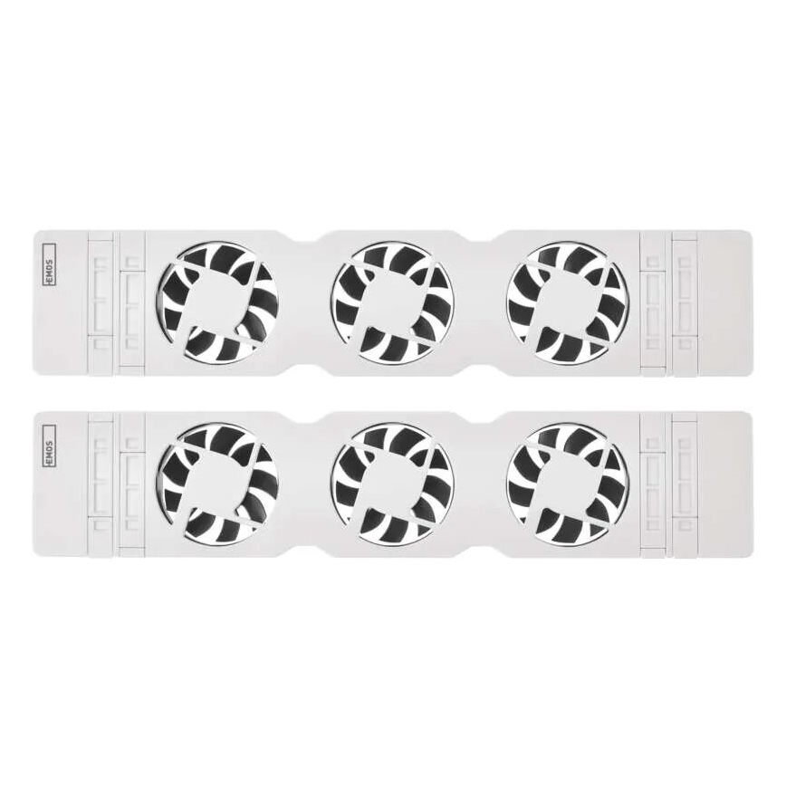 LOT 2x Ventilateur de radiateur 5/230V blanc