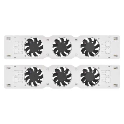 LOT 2x Ventilateur de radiateur 5/230V blanc