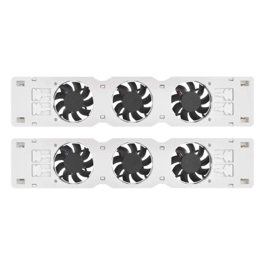 LOT 2x Ventilateur de radiateur 5/230V blanc