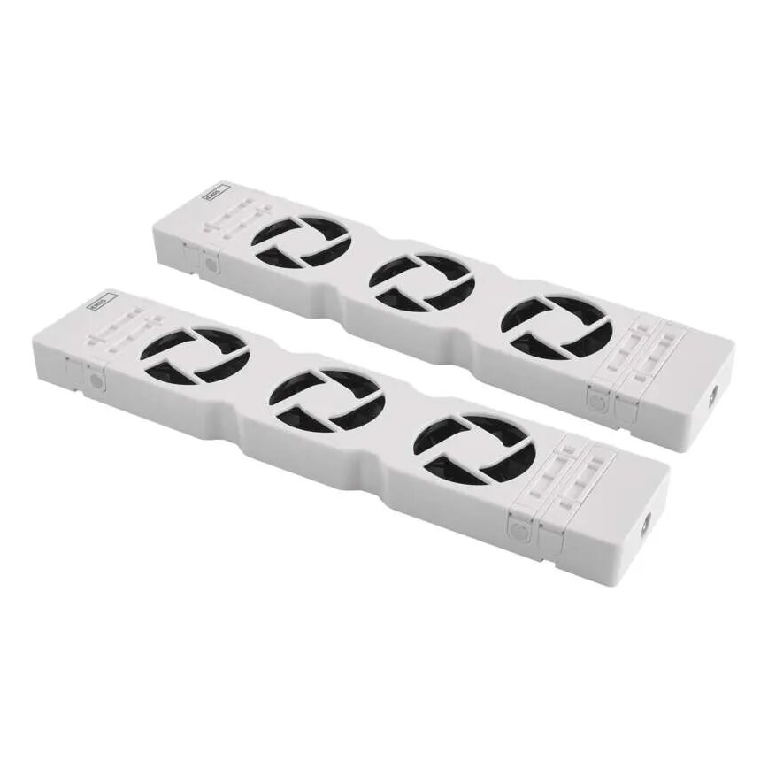 LOT 2x Ventilateur de radiateur 5/230V blanc