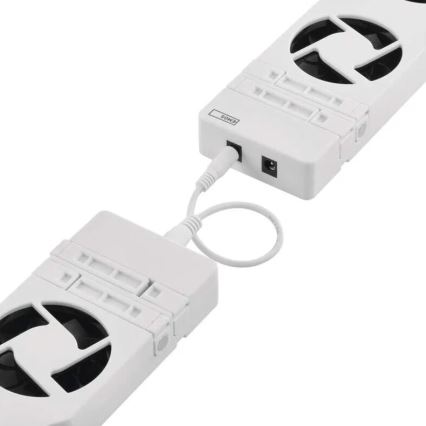 LOT 2x Ventilateur de radiateur 5/230V blanc