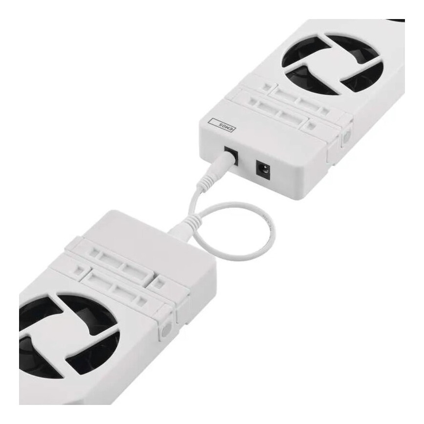 LOT 2x Ventilateur de radiateur 5/230V blanc