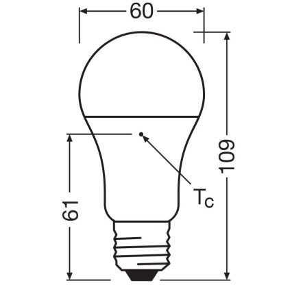 LOT 3x Ampoule LED A60 E27/10W/230V 4000K