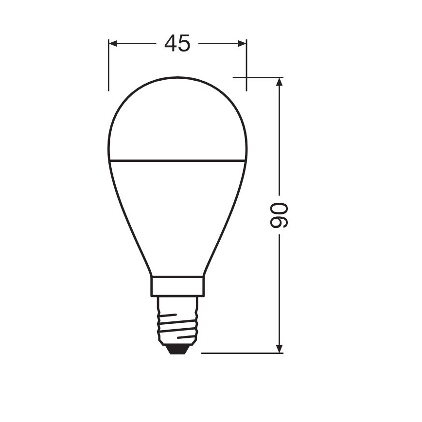 LOT 3x Ampoule LED P45 E14/7,5W/230V 3000K - Osram