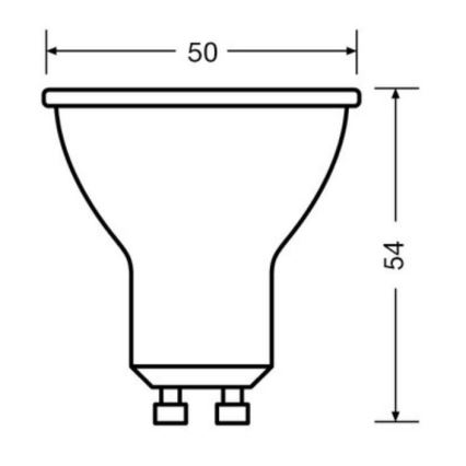 LOT 3x Ampoule LED PAR16 GU10/6,9W/230V 4000K - Osram