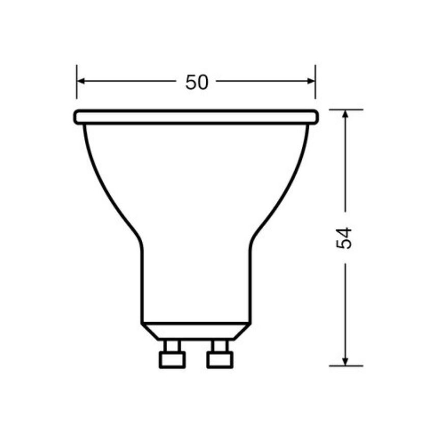 LOT 3x Ampoule LED PAR16 GU10/6,9W/230V 4000K - Osram