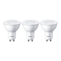 LOT 3x Ampoule LED Philips GU10/4,7W/230V 2700K