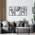 LOT 3x Décoration murale 78x39 cm fleurs métal