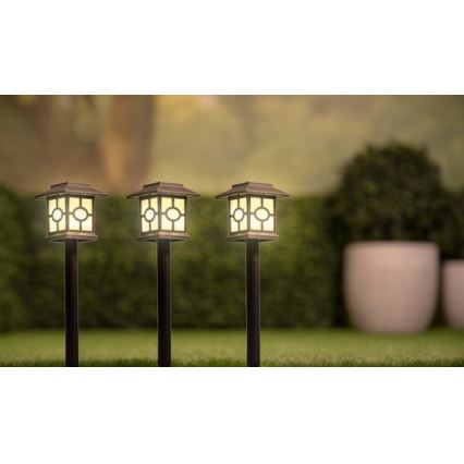 LOT 3x Lampe solaire LED/1,2V