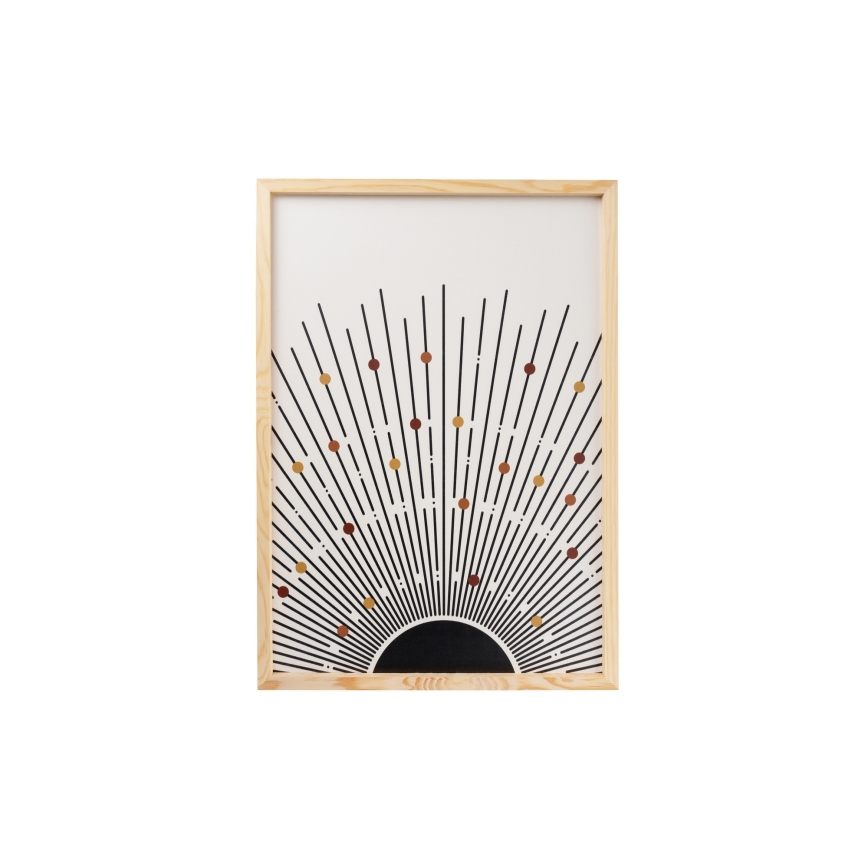 LOT 3x Photo dans un cadre photo 50x70 cm beige/marron