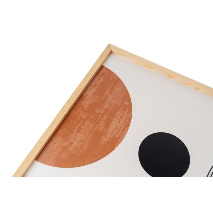 LOT 3x Photo dans un cadre photo 50x70 cm beige/marron