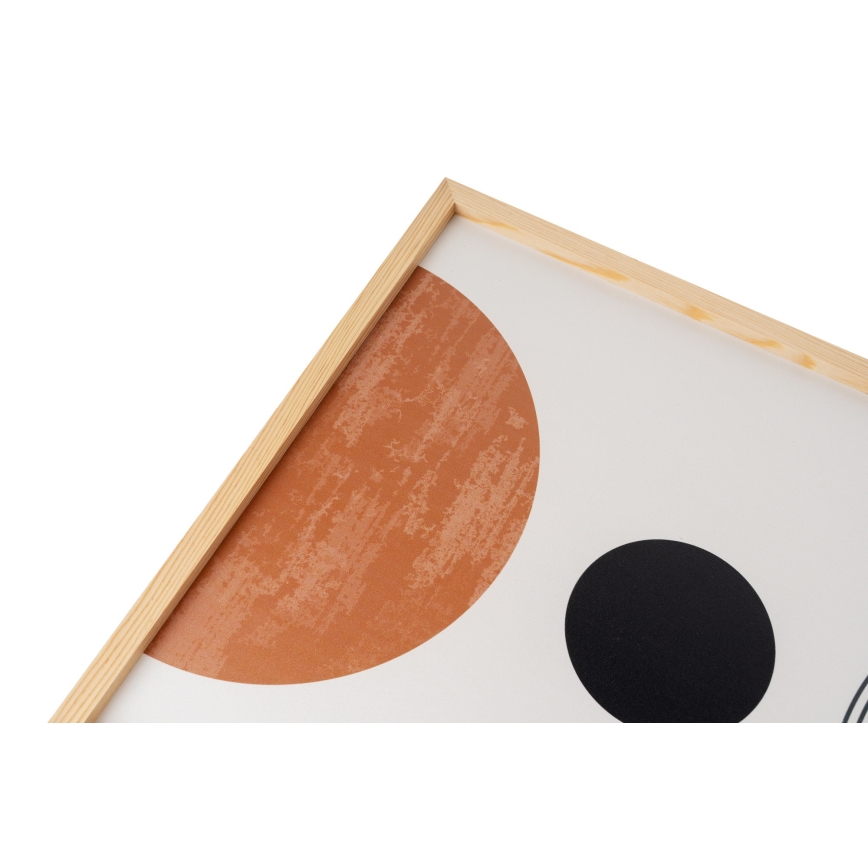 LOT 3x Photo dans un cadre photo 50x70 cm beige/marron