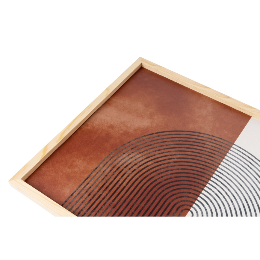 LOT 3x Photo dans un cadre photo 50x70 cm beige/marron