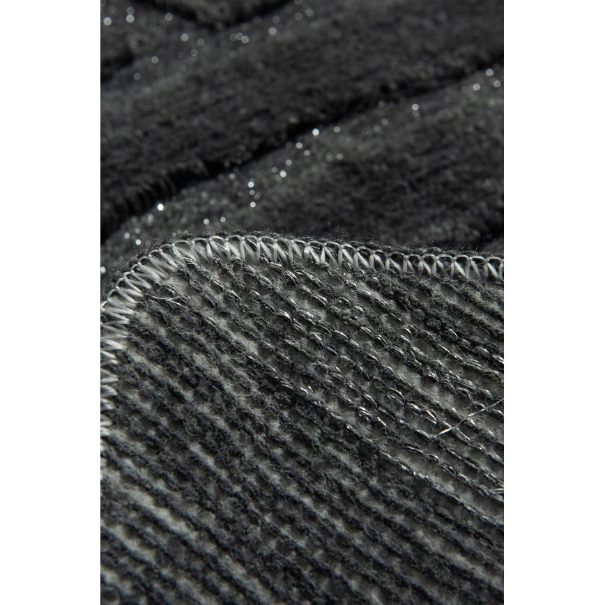 LOT 3x Tapis de salle de bains ALYA 60/60/100 cm anthracite