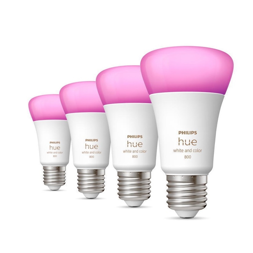 LOT 4x Ampoule LED à intensité variable Philips Hue White And Color Ambience E27/6,5W/230V 2000-6500K
