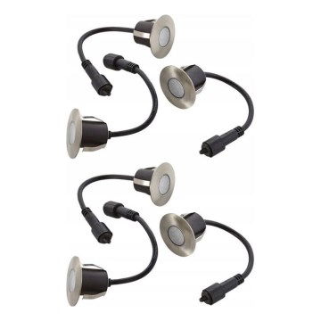 LOT 6x Spot encastrable extérieur EASY CONNECT LED/0,8W/230V 3000K IP67