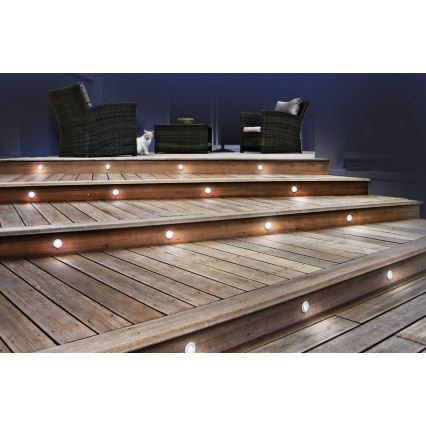 LOT 6x Spot encastrable extérieur EASY CONNECT LED/0,8W/230V 3000K IP67